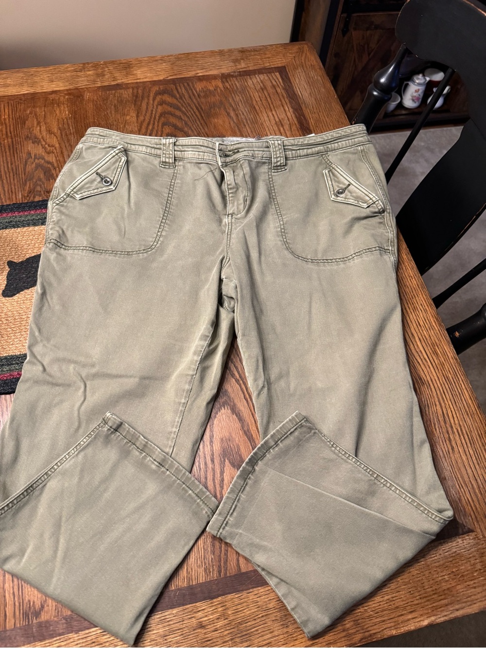 torrid Olive Straight-Leg Jeans